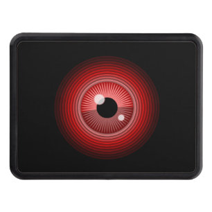 Evil magic red eye of the devil trailer hitch cover