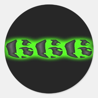 Evil Mark of the Beast | Halloween 666 Classic Round Sticker