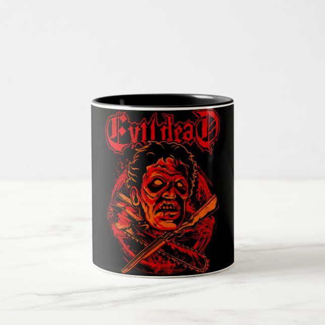 Evil Metal - Devil Dead  Two-Tone Coffee Mug (Center)