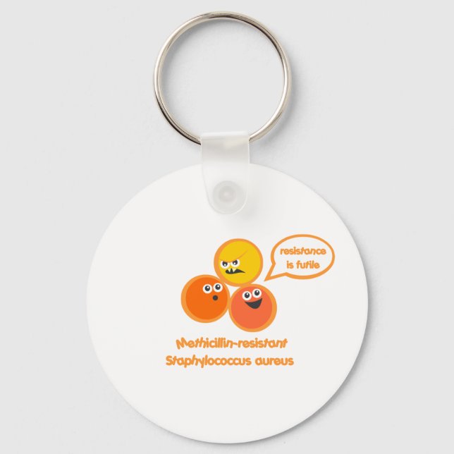 Evil MRSA Keychain (Front)