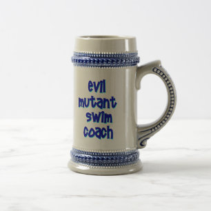 Evil Mutant Swim Coach Beer Stein