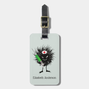 Evil Nurse Meme Dark Humour Funny Medical Name Luggage Tag