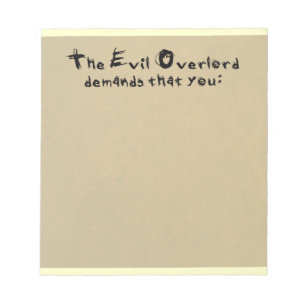 Evil Overlord Notepad