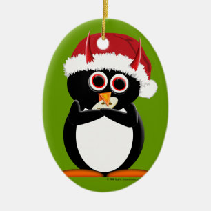 Evil Penguin Christmas ornament
