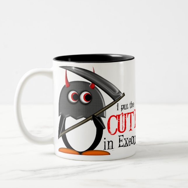 Evil Penguin™ Cute Executioner Mug (Left)