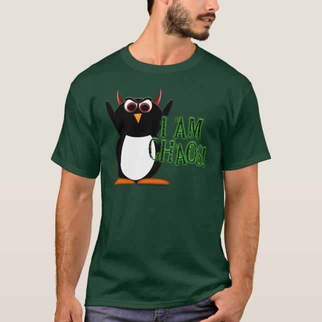 "Evil Penguin Project"tm Chaos t-Shirt (Front)