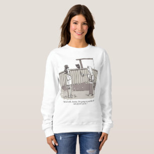Evil Perm women white sweatshirt