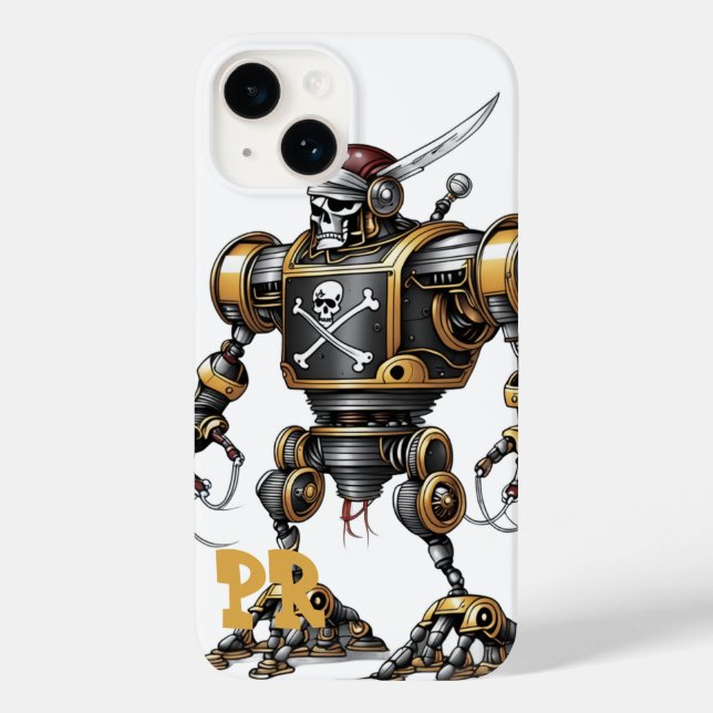 Evil pirate robot FOR IPHONE 14 Case-Mate iPhone Case (Back)