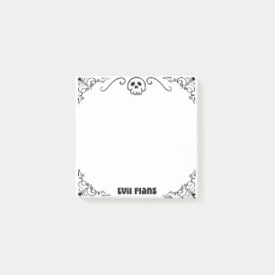 Evil Plans Post-it Notes