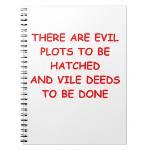 evil plot notebook