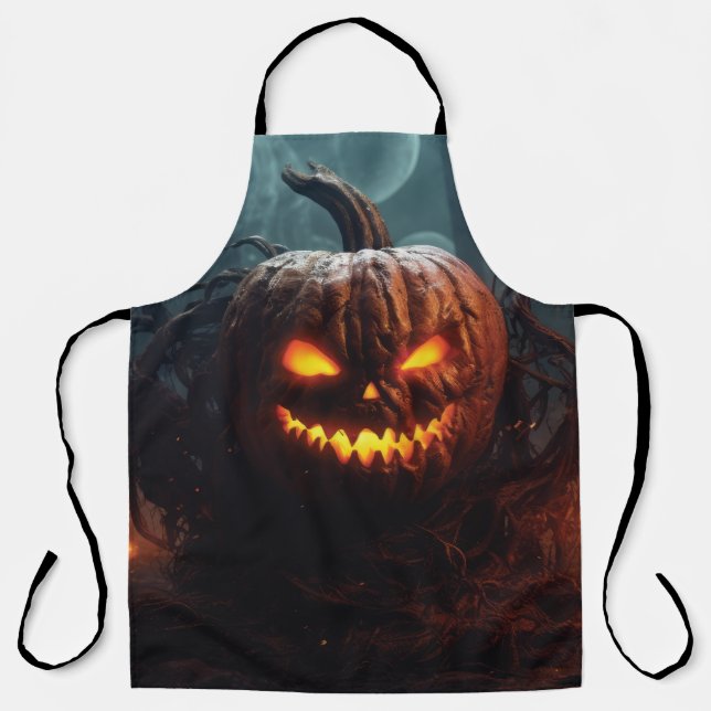 Evil Pumpkin Apron (Front)
