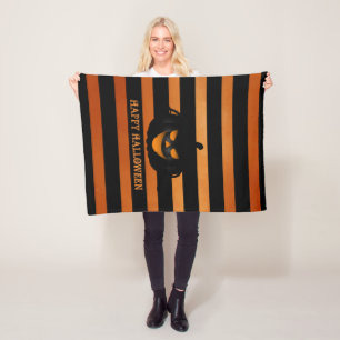 Evil Pumpkin Fleece Blanket