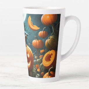 Evil pumpkin latte mug