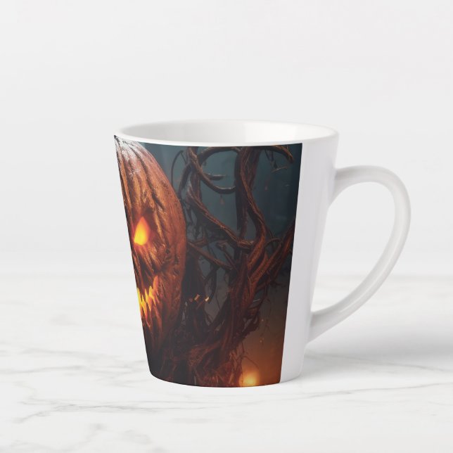 Evil Pumpkin Latte Mug (Right)