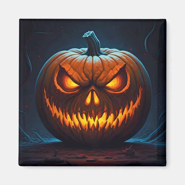 Evil Pumpkin Magnet (Front)