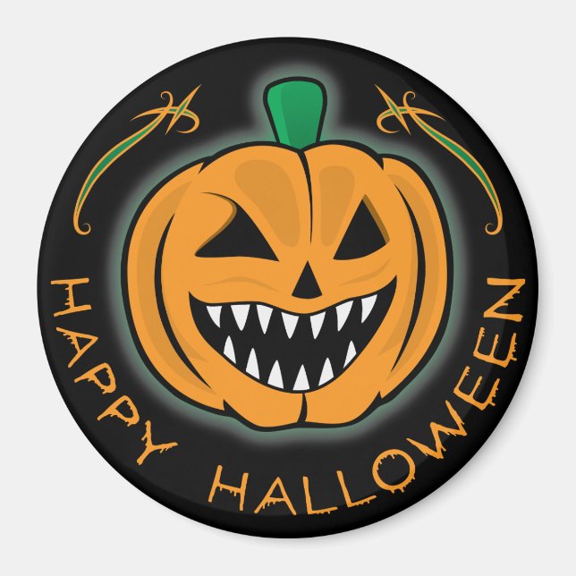 Evil Pumpkin Magnet (Front)