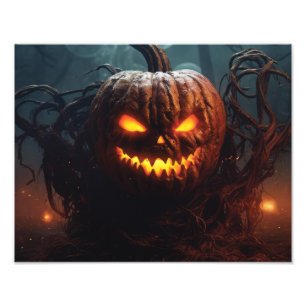 Evil Pumpkin Photo Print