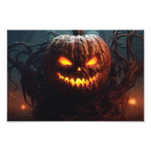 Evil Pumpkin Photo Print