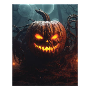 Evil Pumpkin Photo Print