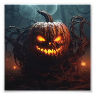 Evil Pumpkin Photo Print