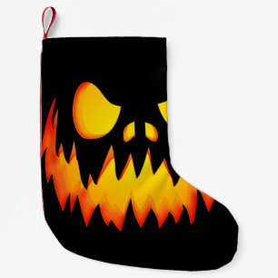 Evil Pumpkin Small Christmas Stocking