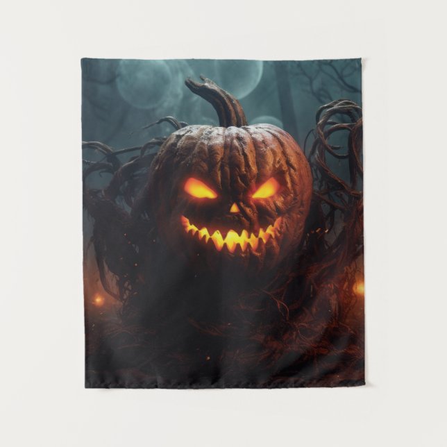 Evil Pumpkin Tapestry (Front)