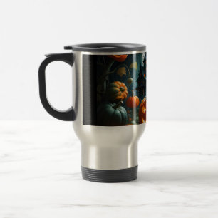 Evil pumpkin travel mug