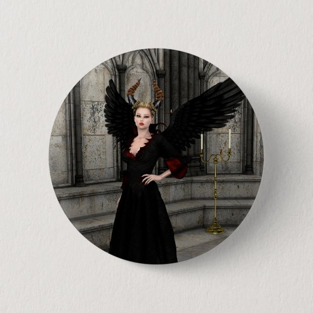 Evil Queen 2 Inch Round Button (Front)