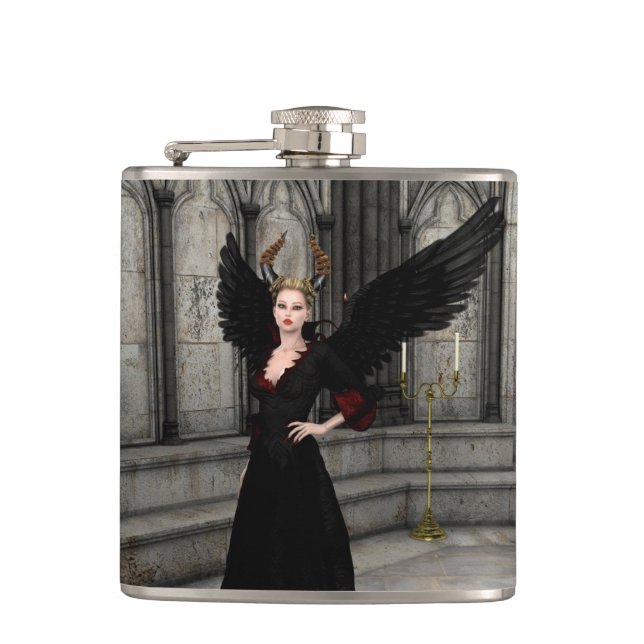 Evil Queen Hip Flask (Front)