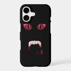 Evil Red Demon Eyes & Bloody Vampire Fangs