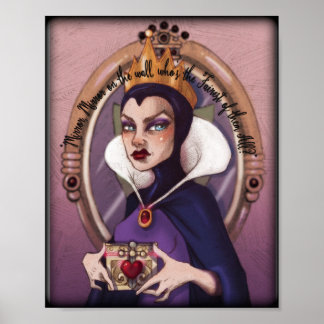 Evil Reine miroir et affiche du coeur