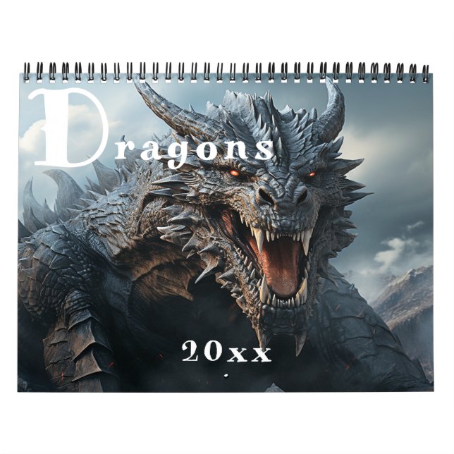 Evil Scary Dragons  Calendar (Cover)