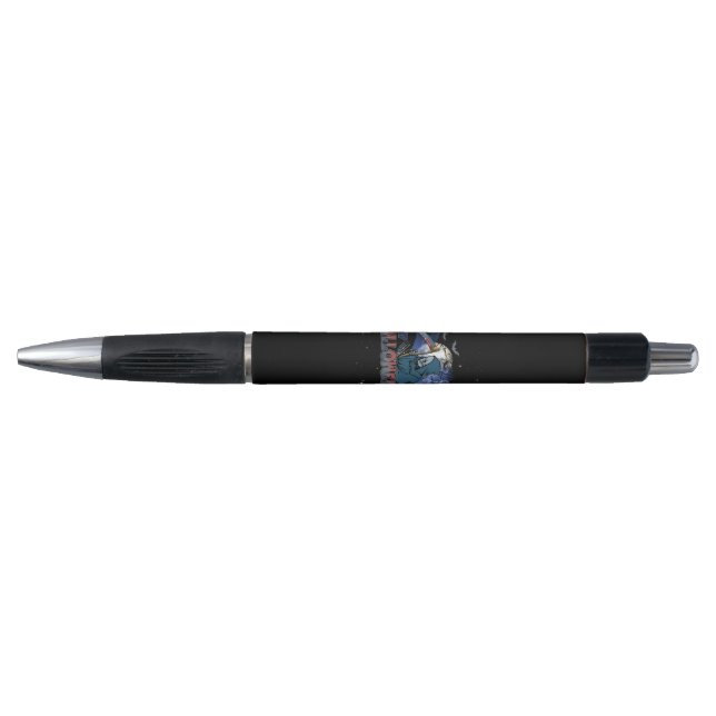 Evil Skeleton In Scary Dark Night Halloween Pen (Front)