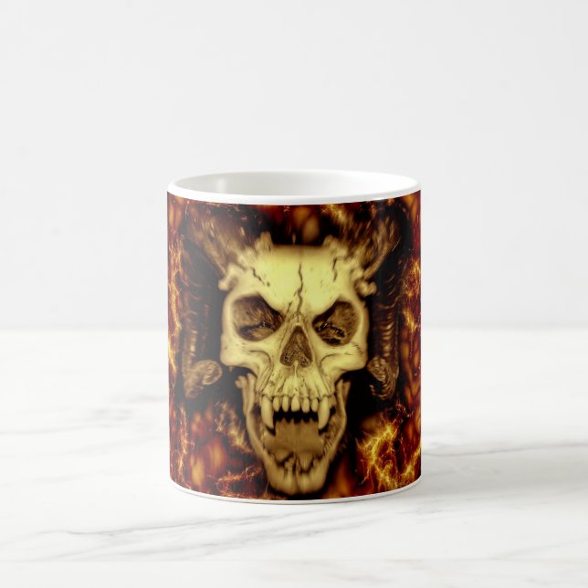 Evil Skull Coffee Mug (Center)