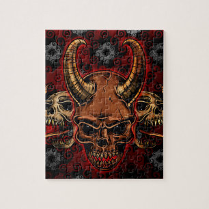 Evil Skulls Jigsaw Puzzle