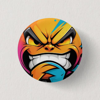 Evil Smile Design 1 1 Inch Round Button