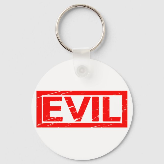 Evil Stamp Keychain (Front)