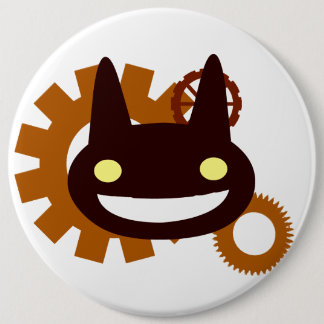 Evil Steampunk 6 Inch Round Button