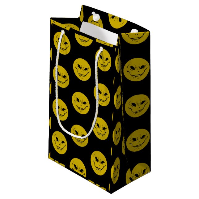 Evil strange Smiely Face gift bag (Front Angled)
