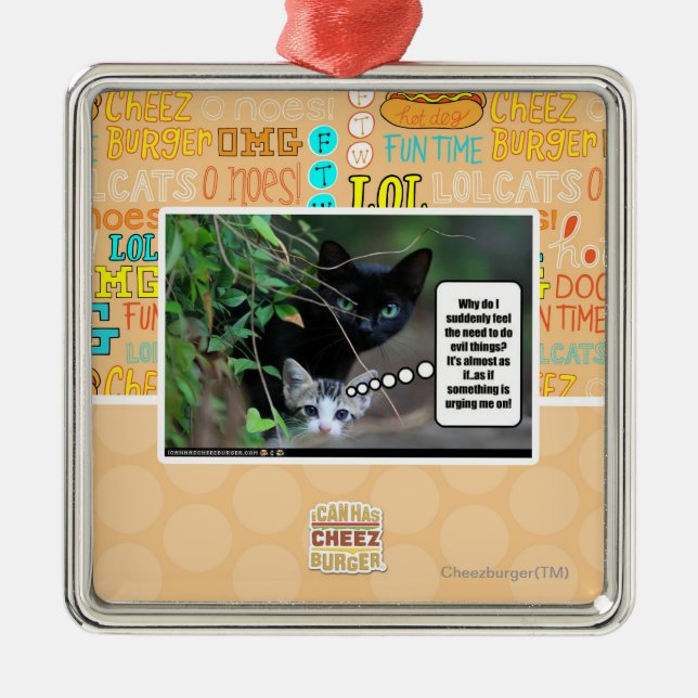 evil things metal ornament (Front)