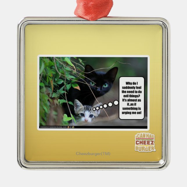 evil things metal ornament (Front)