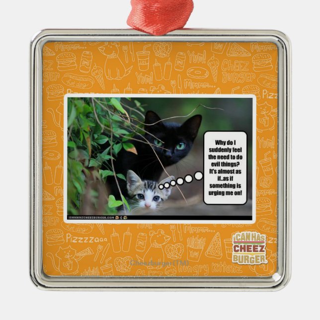 evil things metal ornament (Front)
