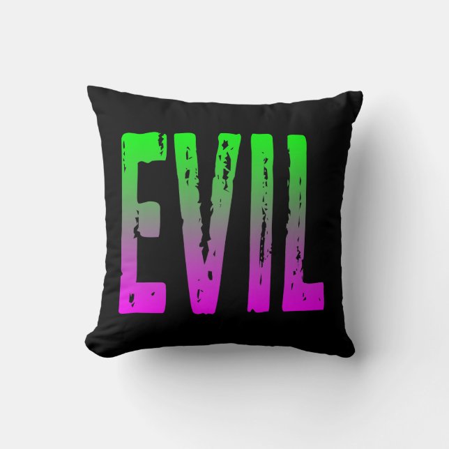 Evil Throw Pillow (Front)