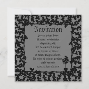 Evil Topiary Coordinates Invitation