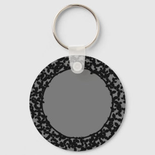 Evil Topiary Coordinates Keychain
