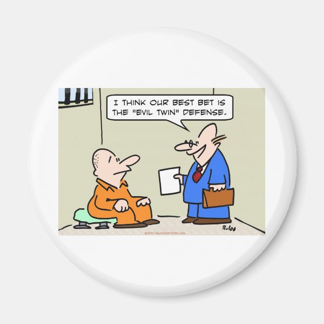 evil twin defence lawyer magnet (Front)