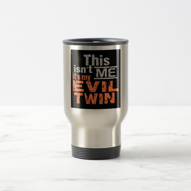 Evil Twin mug - choose style & colour (Center)