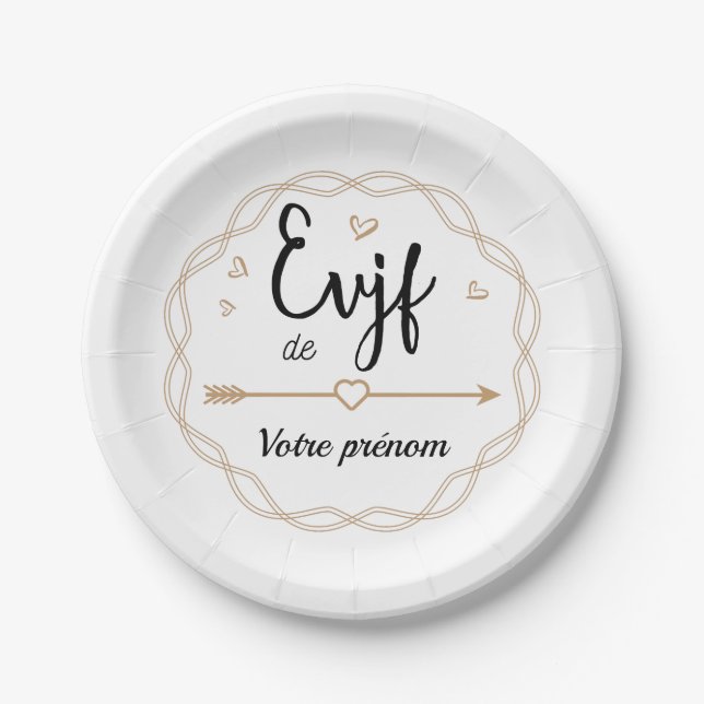 EVJF of ... Paper Plate (Front)