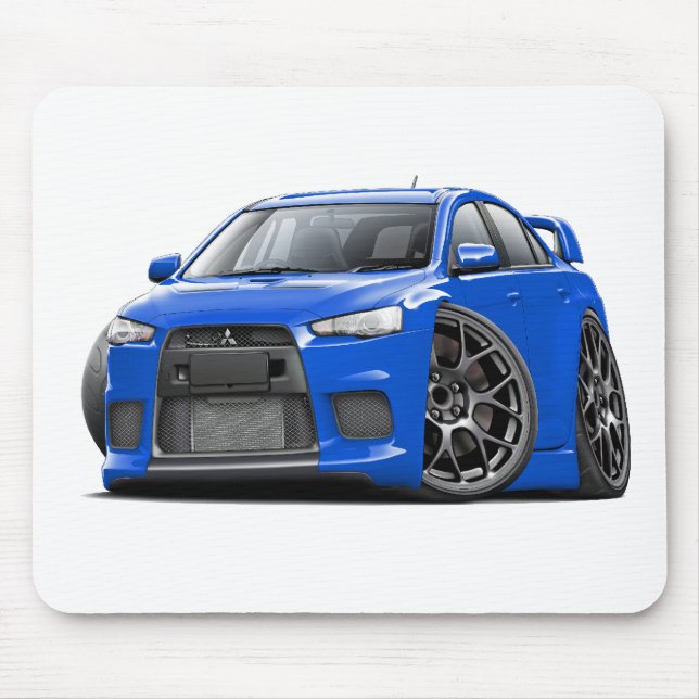 Evo Blue Car Mouse Pad (Front)