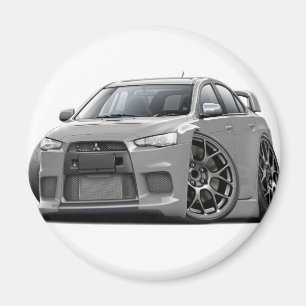 Evo Silver Car Magnet